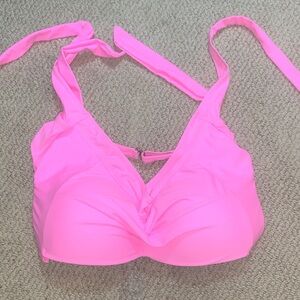 Tempt Me Vibrant Pink Halter Bikini Top size XL